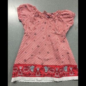 Red/white dress 12 month